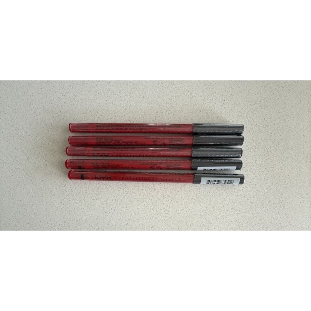 5x NYX Professional Makeup Slide On Waterproof Lip Pencil SLLP12 Red Tape
